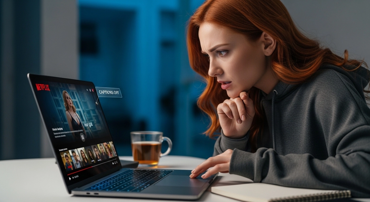 How to get captions off netflix