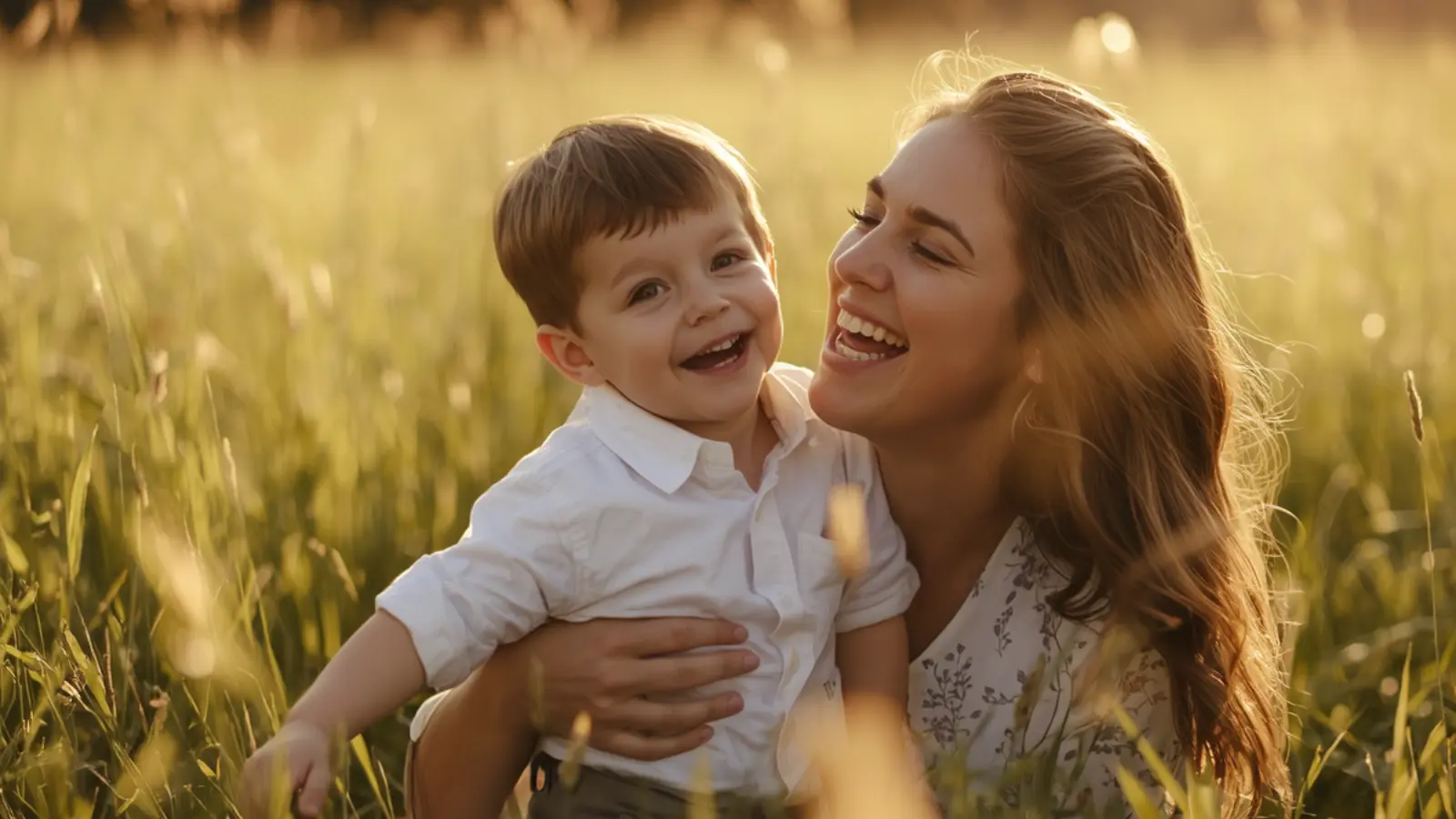 mother and son captions