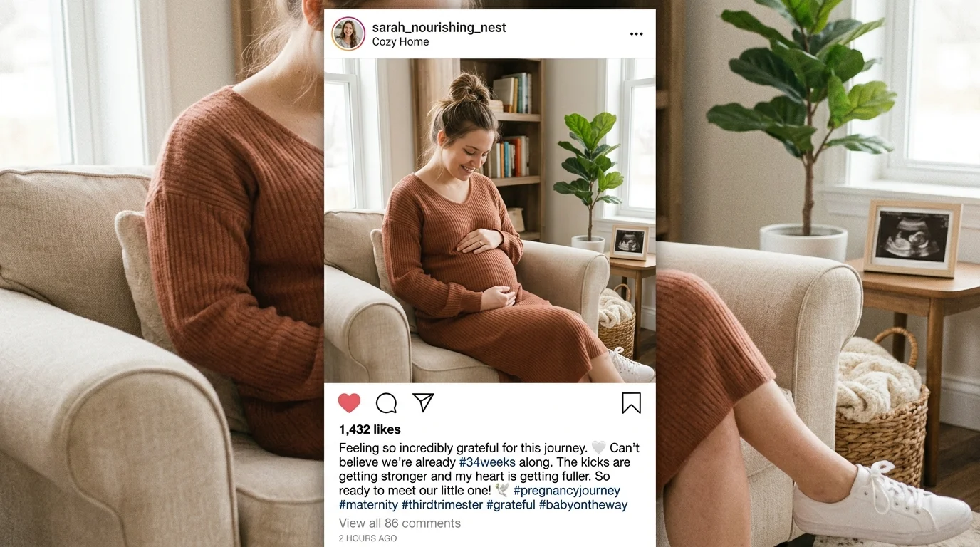 pregnancy instagram captions
