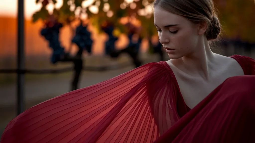 red dress captions